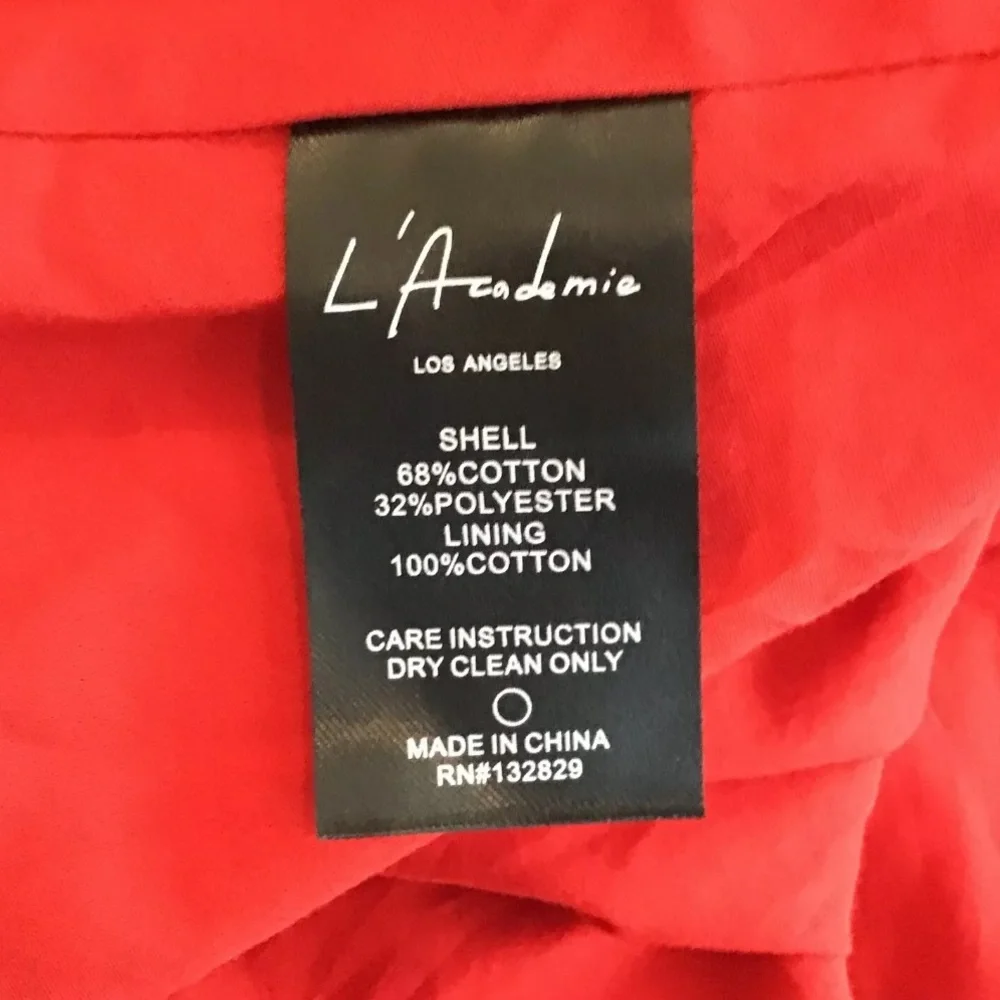 L’Academie Dress Red Juni Off Shoulder Revolve S - Picture 9 of 9